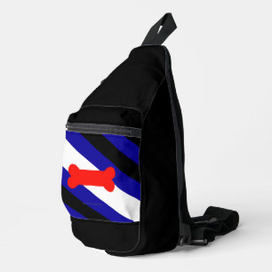 SlipperyJoe's Puppy Play Pride Flag fetishes LGBTQ Sling Bag