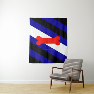 SlipperyJoe's Puppy Play Pride Flag fetishes LGBTQ Tapestry