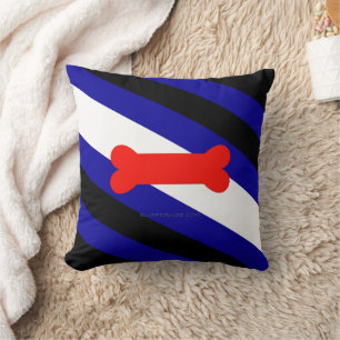 SlipperyJoe's Puppy Play Pride Flag fetishes LGBTQ Throw Pillow