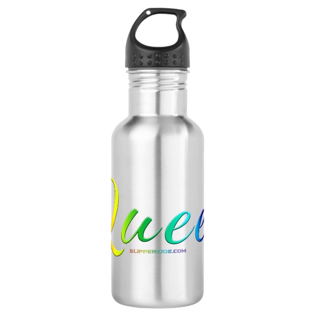 SlipperyJoe's queer single expressive word smooth  532 Ml Water Bottle (Front)
