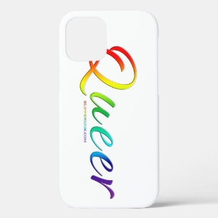 SlipperyJoe's queer single expressive word smooth iPhone 12 Pro Case