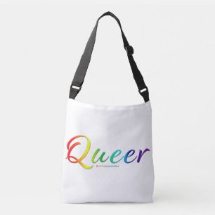 SlipperyJoe's queer single expressive word smooth Crossbody Bag
