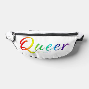 SlipperyJoe's queer single expressive word smooth  Fanny Pack