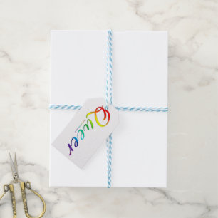 SlipperyJoe's queer single expressive word smooth Gift Tags
