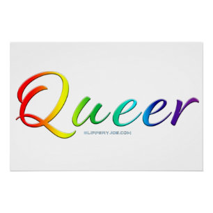 SlipperyJoe's queer single expressive word smooth  Poster
