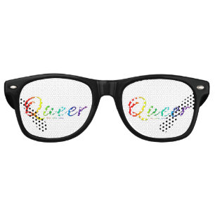 SlipperyJoe's queer single expressive word smooth Retro Sunglasses