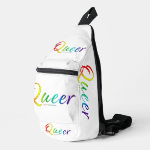 SlipperyJoe's queer single expressive word smooth  Sling Bag