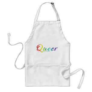SlipperyJoe's queer single expressive word smooth  Standard Apron
