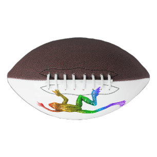 SlipperyJoe's rainbow coloured frog rendered sculp Football