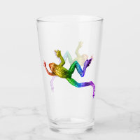 SlipperyJoe's rainbow coloured frog rendered sculp