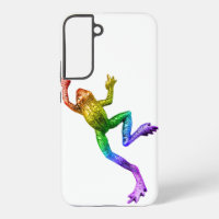 SlipperyJoe's rainbow coloured frog rendered sculp