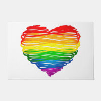 SlipperyJoe's rainbow coloured heart scribbled swi