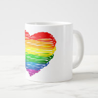 SlipperyJoe's rainbow coloured heart scribbled swi