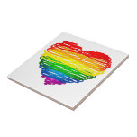 SlipperyJoe's rainbow coloured heart scribbled swi Tile<br><div class="desc">SlipperyJoe's rainbow coloured heart scribbled swirling hand drawn lines loops overlaping vibrant energetic shape pulse sensation radiating energy artistic LGBTQIA gay pride gifts continuous gradient feels alive motion red orange yellow green blue purple transcends colourful illustration spontaneous expressive feel uneven lines radiating outwards love inclusivity message</div>