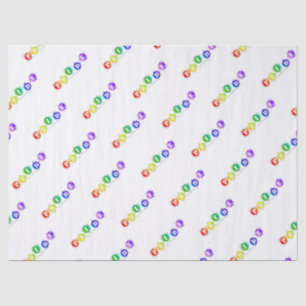 SlipperyJoe's rainbow coloured pride sign bursts w Tissue Paper