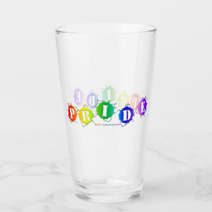 SlipperyJoe's rainbow coloured pride sign word thr Glass