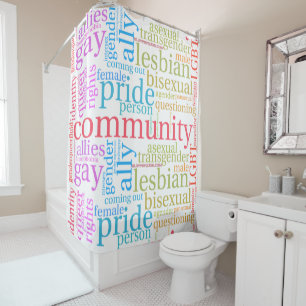 SlipperyJoe's rainbow LGBTQ+ community word cloud