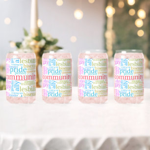 SlipperyJoe's rainbow LGBTQ+ community word cloud  Can Glass