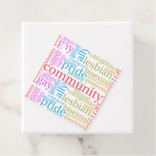 SlipperyJoe's rainbow LGBTQ+ community word cloud Favour Tags