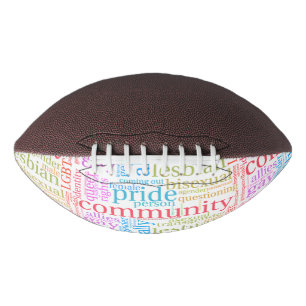 SlipperyJoe's rainbow LGBTQ+ community word cloud Football