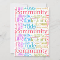SlipperyJoe's rainbow LGBTQ+ community word cloud