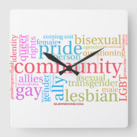 SlipperyJoe's rainbow LGBTQ+ community word cloud 