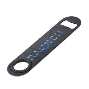 SlipperyJoe's raunch metallic large blue letters d Bar Key
