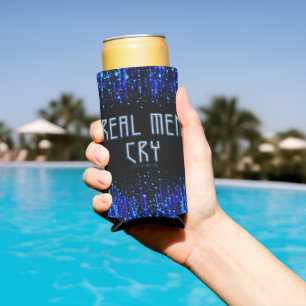 SlipperyJoe's real men cry tears emotions digital  Seltzer Can Cooler