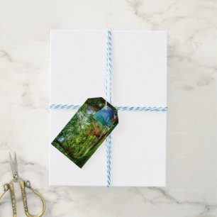 SlipperyJoe's rhinoceros lush tropical setting pri Gift Tags