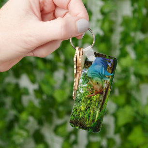 SlipperyJoe's rhinoceros lush tropical setting pri Keychain