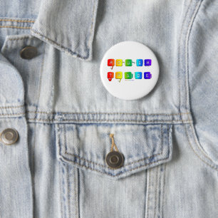 SlipperyJoe's rough trade queer pop typography sla 2 Inch Round Button