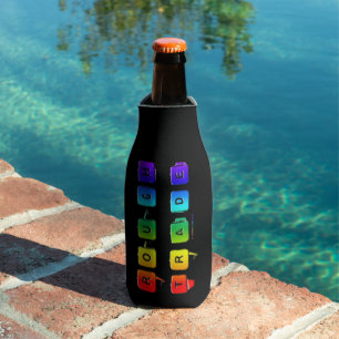 SlipperyJoe's rough trade queer pop typography sla Bottle Cooler