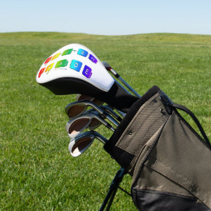 SlipperyJoe's rough trade queer pop typography sla Golf Head Cover