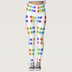 SlipperyJoe's rough trade queer pop typography sla Leggings
