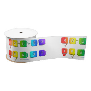 SlipperyJoe's rough trade queer pop typography sla Satin Ribbon