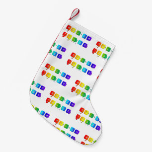 SlipperyJoe's rough trade queer pop typography sla Small Christmas Stocking