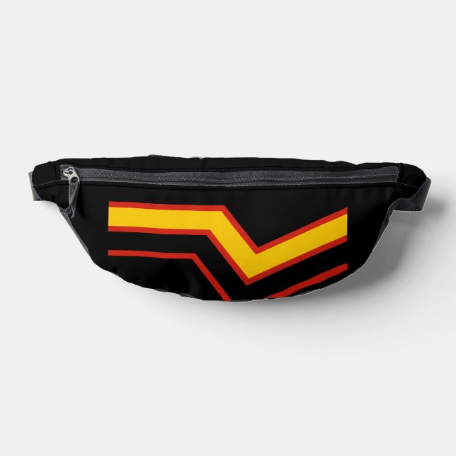 SlipperyJoe's rubber pride flag arrows chevrons st Fanny Pack (Lay Down)