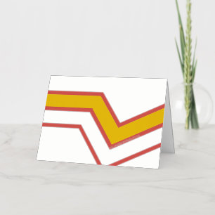 SlipperyJoe's rubber pride flag arrows chevrons st Foil Holiday Card