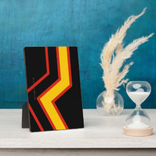 SlipperyJoe's rubber pride flag arrows chevrons st Plaque