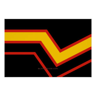 SlipperyJoe's rubber pride flag arrows chevrons st Poster
