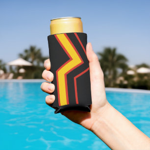 SlipperyJoe's rubber pride flag arrows chevrons st Seltzer Can Cooler