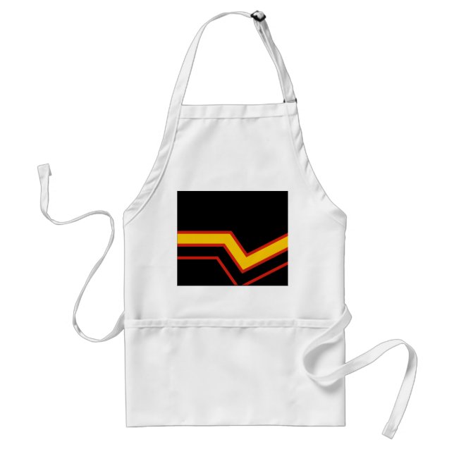 SlipperyJoe's rubber pride flag arrows chevrons st Standard Apron (Front)
