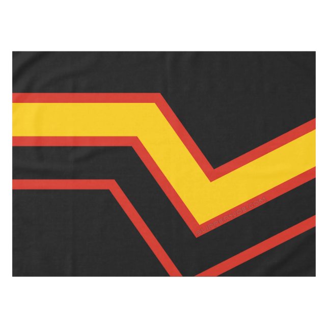 SlipperyJoe's rubber pride flag arrows chevrons st Tablecloth (Front (Horizontal))