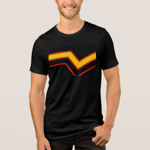 SlipperyJoe's rubber pride flag arrows chevrons st Tri-Blend Shirt