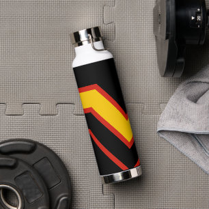 SlipperyJoe's rubber pride flag arrows chevrons st Water Bottle