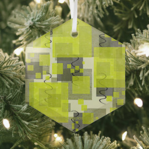 SlipperyJoe's Saint Patrick's Day dominating brigh Glass Ornament