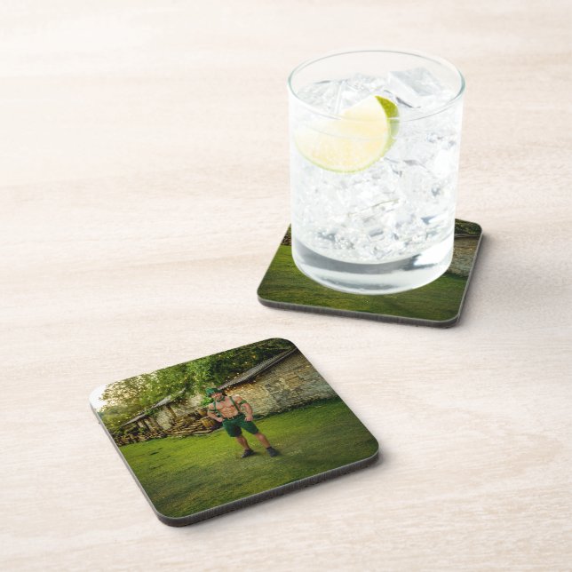 SlipperyJoe's Saint Patrick's Day festive leprecha Coaster (Right Side)