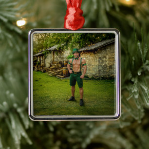 SlipperyJoe's Saint Patrick's Day festive leprecha Metal Ornament