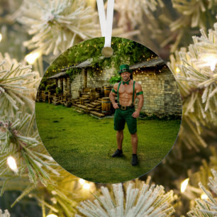 SlipperyJoe's Saint Patrick's Day festive leprecha Metal Ornament