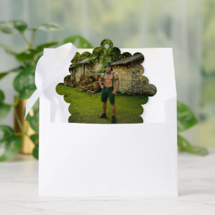 SlipperyJoe's Saint Patrick's Day festive leprecha Ornament Card